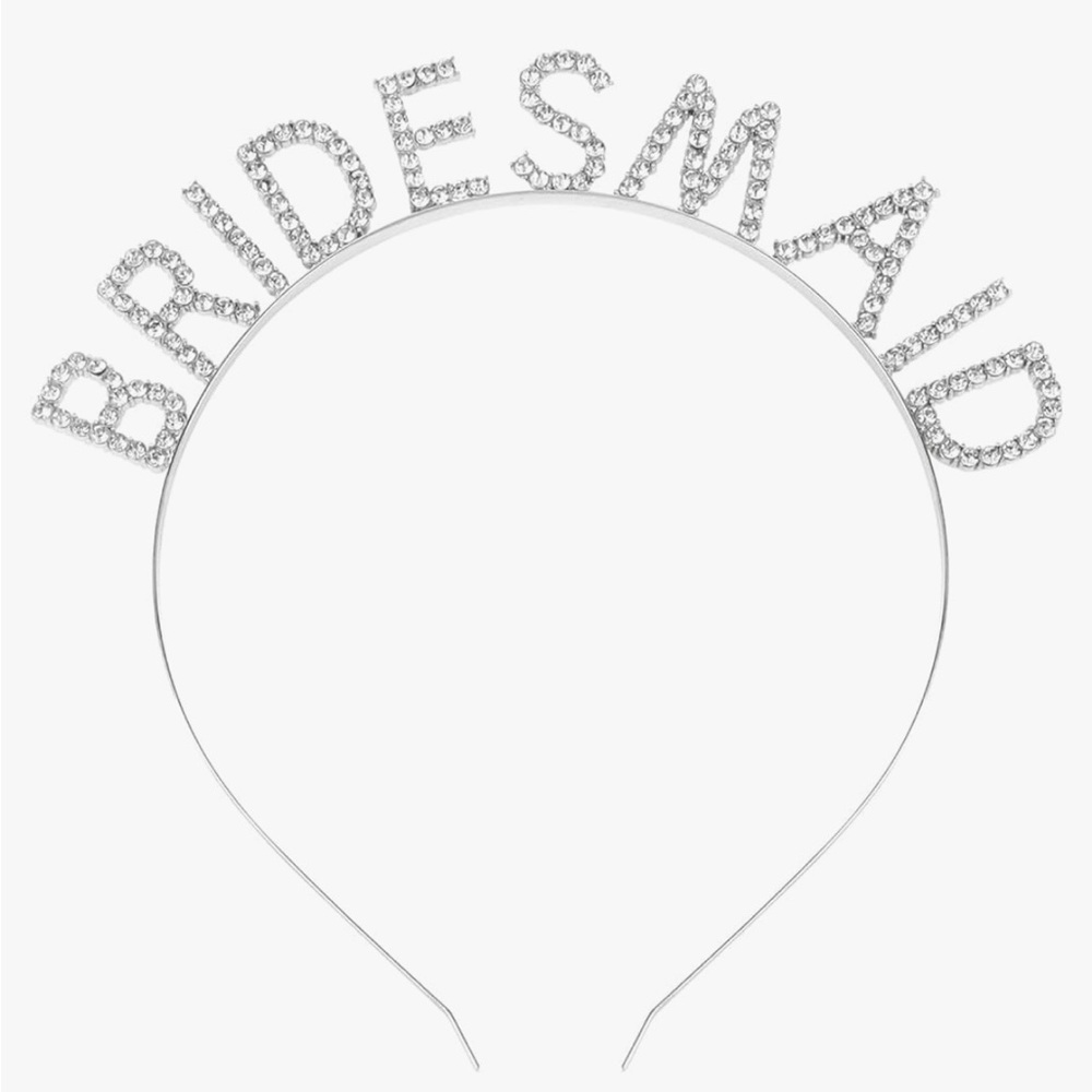 7 Bridesmaid rhinestone Tiaras, 1 Maid of Honor Tiara